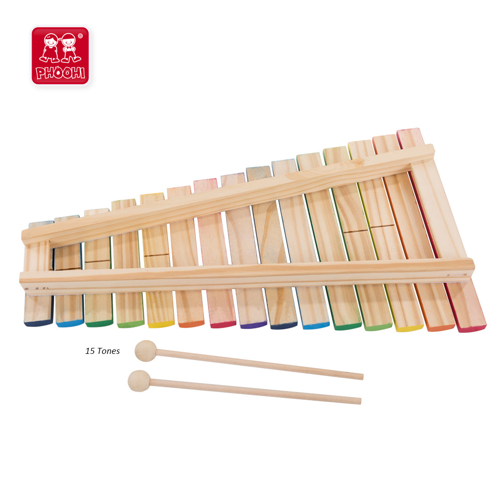 Kids 8 tones musical instrument toy wooden baby xylophone for children 18M+