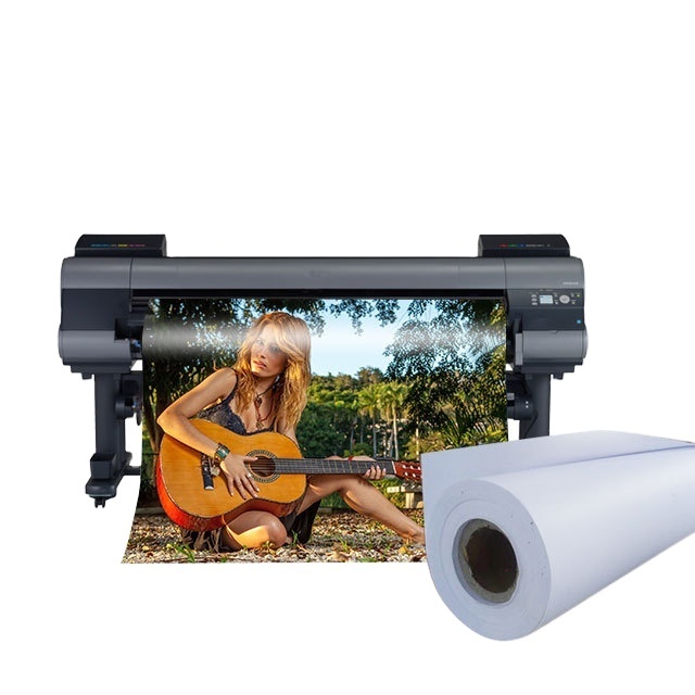 factory price eco solvent 230gsm Glossy Photo Paper Roll Photo Injket Paper Solvent Photo paper