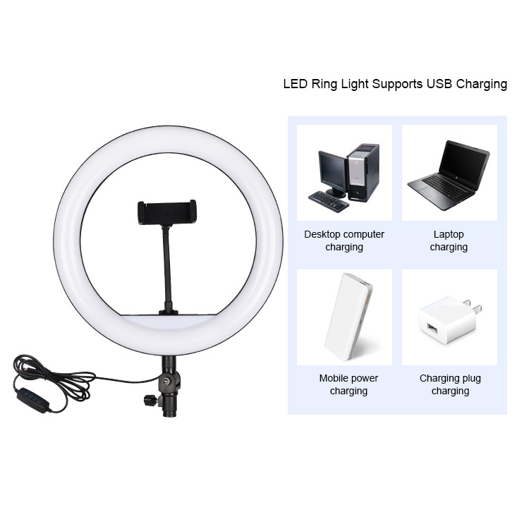 6 inch  Photography Dimmable Ring Lamp Camera Phone Video Led Selfie Ring Light