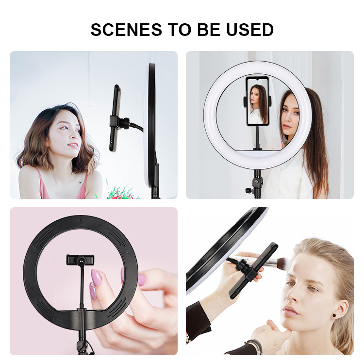 Desk Ring Light and Wall Ring Light,6'' USB Ring Light with Mount Stand