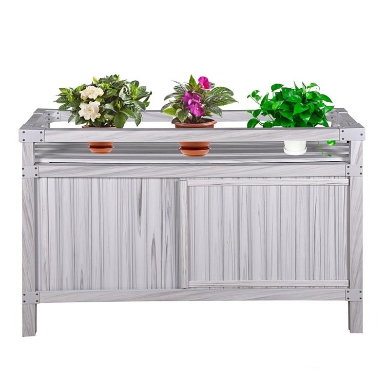 Restaurant Partition Flower Stand Outdoor Flower Trough Wooden Flower Stand