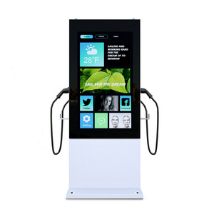 Commercial Ocpp Ev Charging Station Dc 22Kw Ev Charger With Advertising Screen