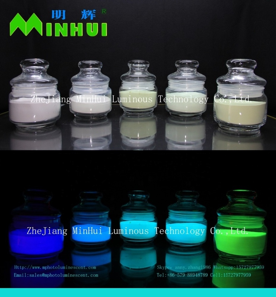 Colourful Long Lasting High Luminance Glow in the Dark Strontium Aluminate Photoluminescent Pigment