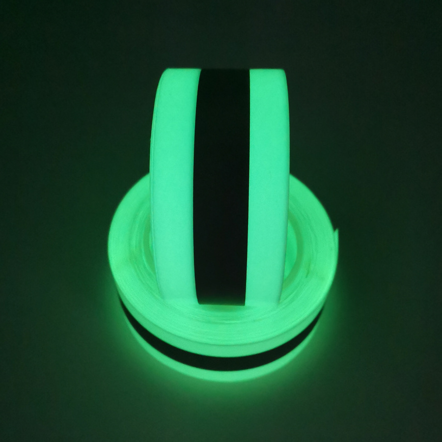 Photoluminescent Luminescent Reflective Polyester/TC Cotton Fabric Tape Tapes glow in the dark