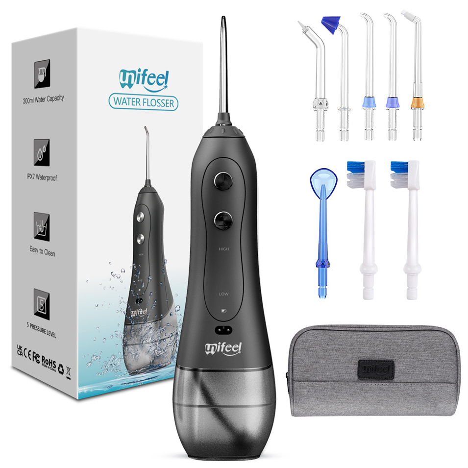 Unifeel latest Design 2in1 Portable Faucet Toothbrush Puls Shower Water Pik Flosser And Brush Rechargeable