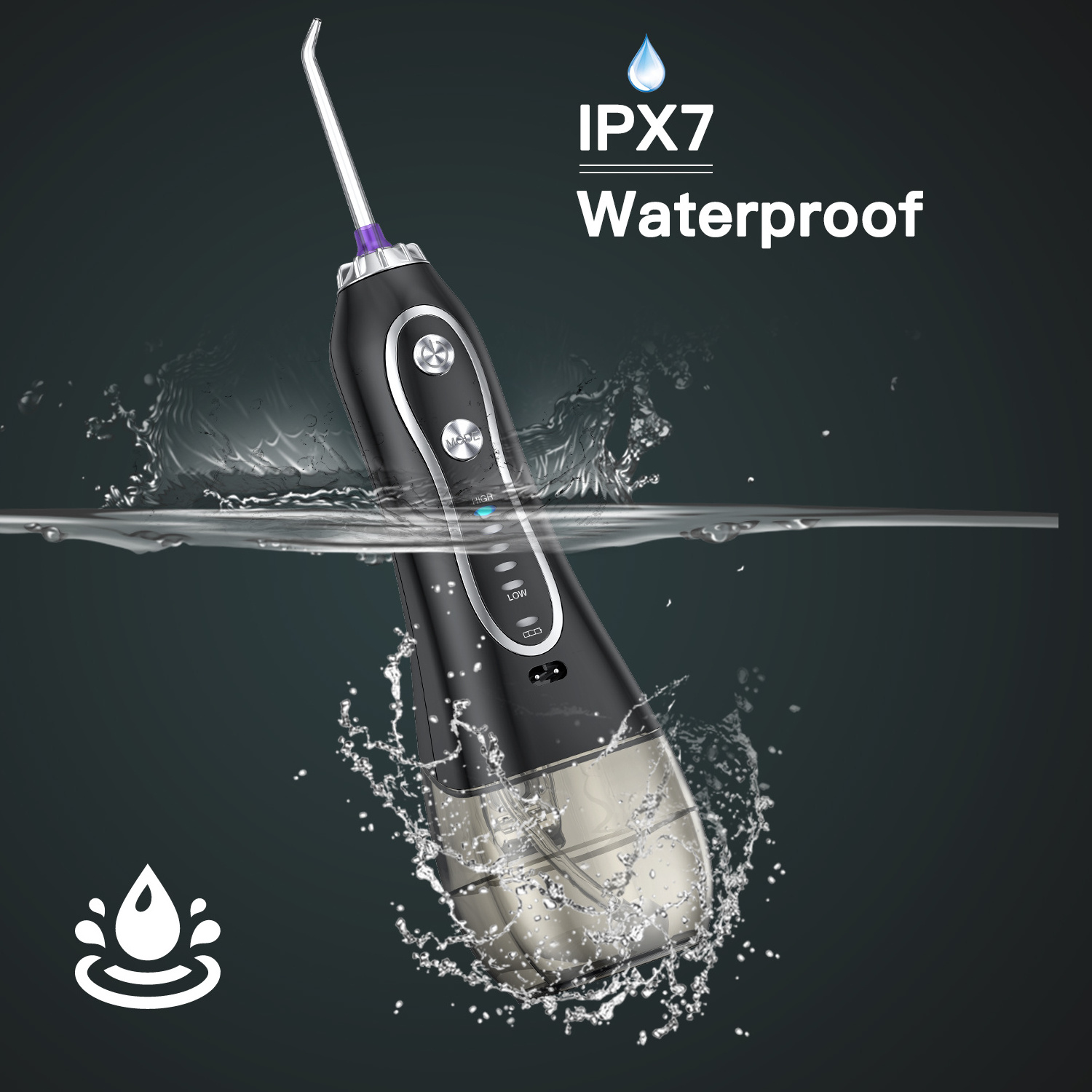 2023 Bestope IPX7 Household Portable Teeth electric cleaning tools 300ml dental care irrigator water dental flosser