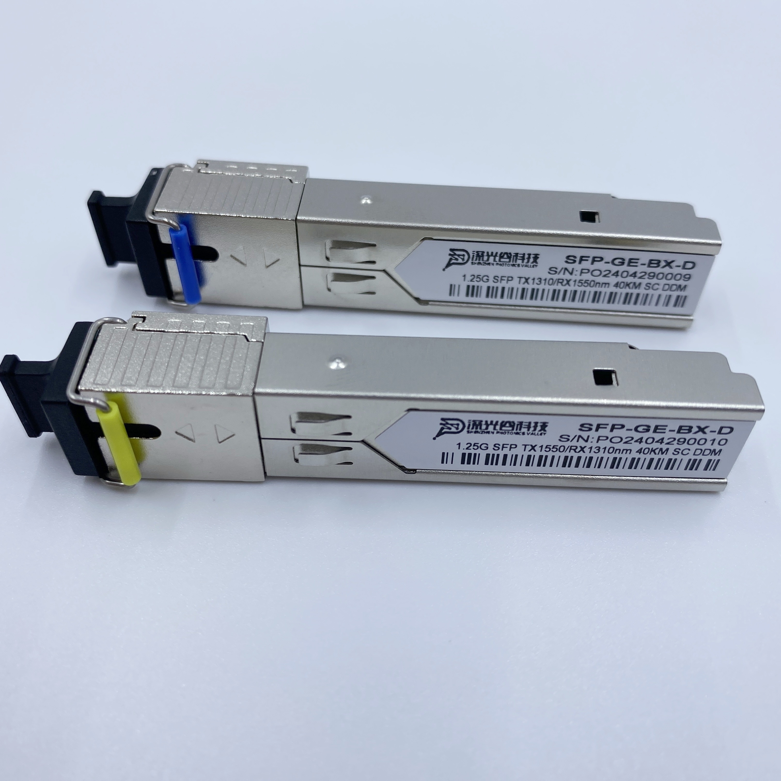 1.25G SFP Optical Receiver with 40KM SC DDM Optics Transceiver 1310-1550/1550-1310 Fiber Optic Module