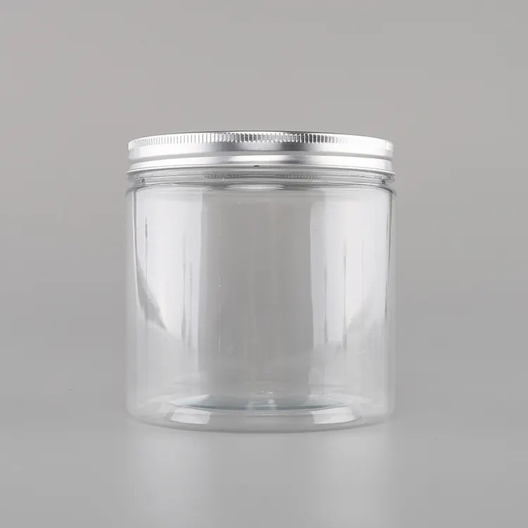 wholesale clear empty plastic bottle candy plastic bottle chewing gum bottle Clear Plastic Jar Container For Cream and Food