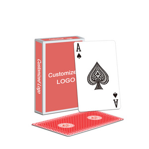 gold lighter waterproof playing cards custom logo high quality plastic poker