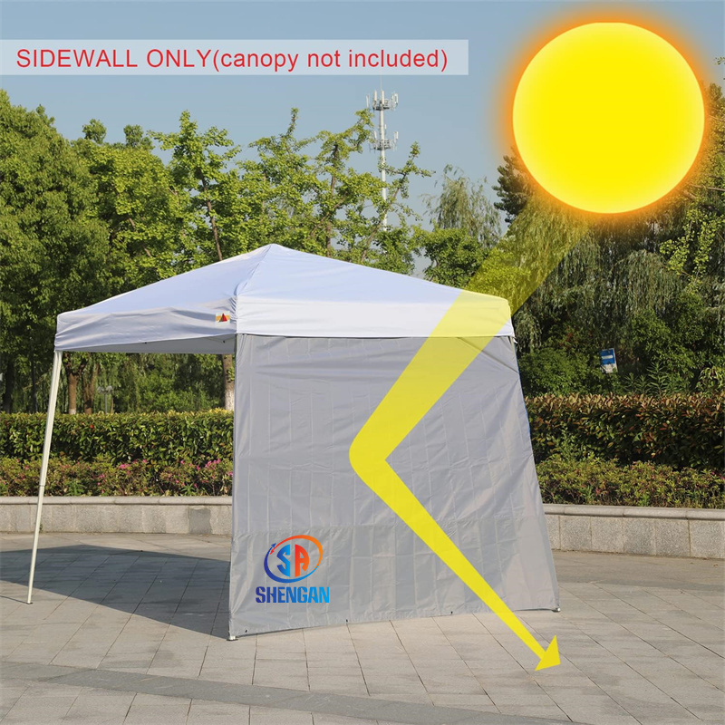 Outdoor Gazebo Pop Up 10x10 Canopy Tent With Church Window Sidewalls Trade Show Tent Sunwall