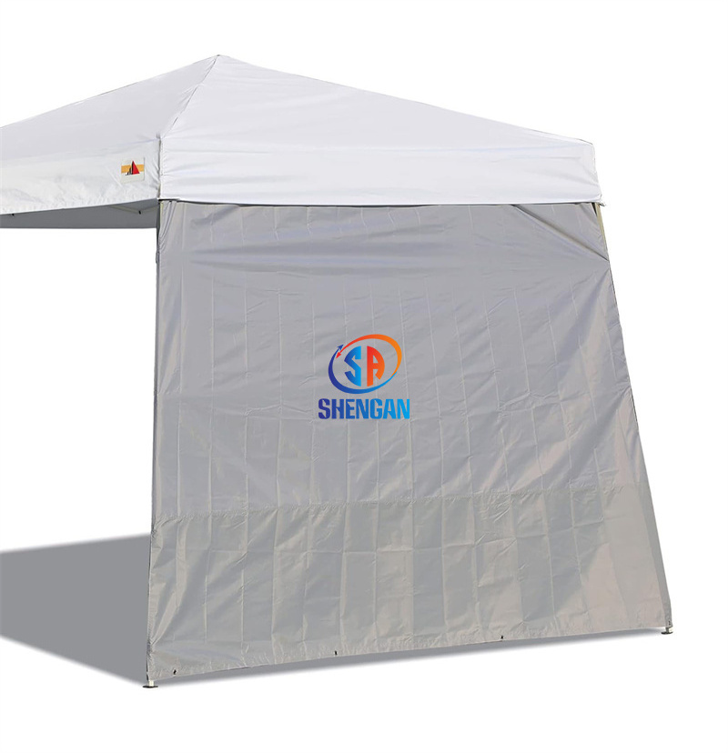 Outdoor Gazebo Pop Up 10x10 Canopy Tent With Church Window Sidewalls Trade Show Tent Sunwall