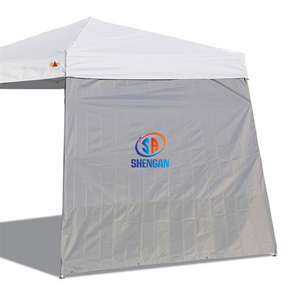 Outdoor Gazebo Pop Up 10x10 Canopy Tent With Church Window Sidewalls Trade Show Tent Sunwall