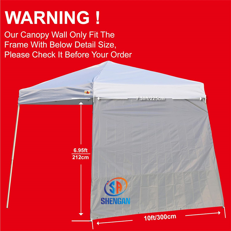 Outdoor Gazebo Pop Up 10x10 Canopy Tent With Church Window Sidewalls Trade Show Tent Sunwall