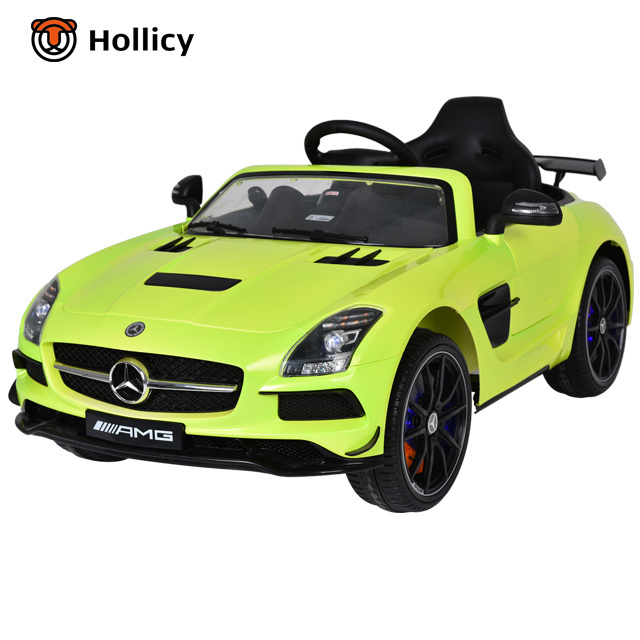 Mercedes-Benz SLS AMG license ride on car for kids with MP4 player toy vehicle car with remote control