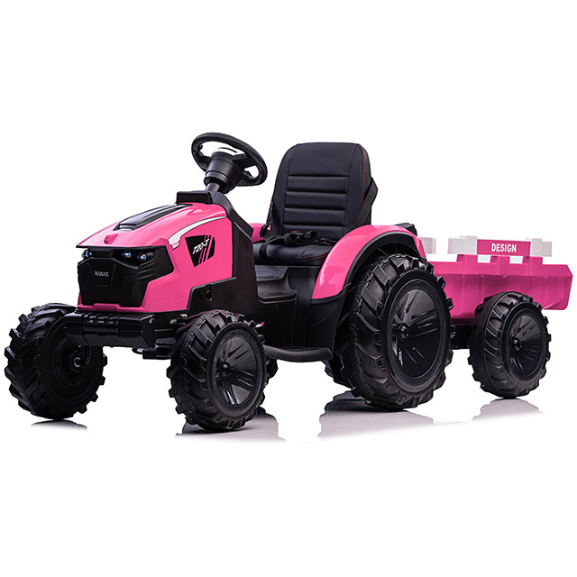 newest children electric tractor ride on car for wholesale kids excavator toys car 24V