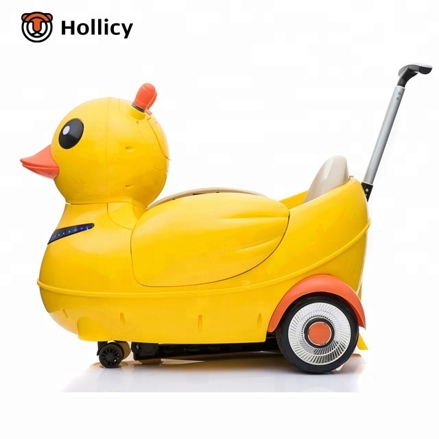 Yellow Duck kids ride on car children electric car plastic vehicle  baby walker baby stroller swing car