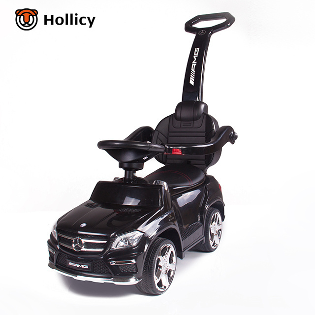 Mercedes Benz License Baby Ride on Cars with Push Handle Children Ride on Car Luxury New  with Leather Red Blue White Pink