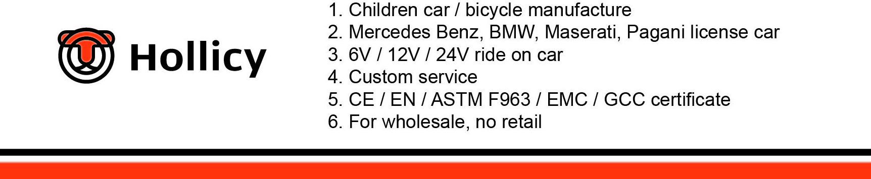 Mercedes Benz license car with 6v battery kids plastic ride on car toy