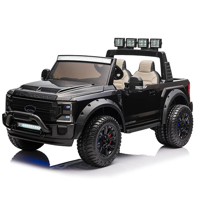 2021 Ford super duty license car kid ride on toys car 24V with two seats