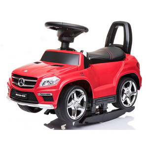 Mercedes Benz License Baby Ride on Cars with Push Handle Children Ride on Car Luxury New  with Leather Red Blue White Pink