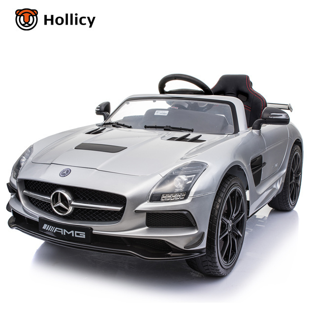 Mercedes-Benz SLS AMG license ride on car for kids with MP4 player toy vehicle car with remote control