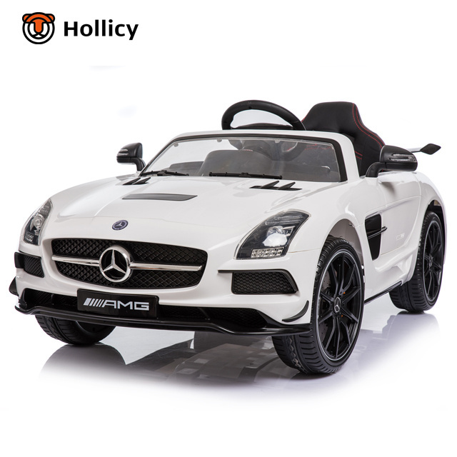 Mercedes-Benz SLS AMG license ride on car for kids with MP4 player toy vehicle car with remote control