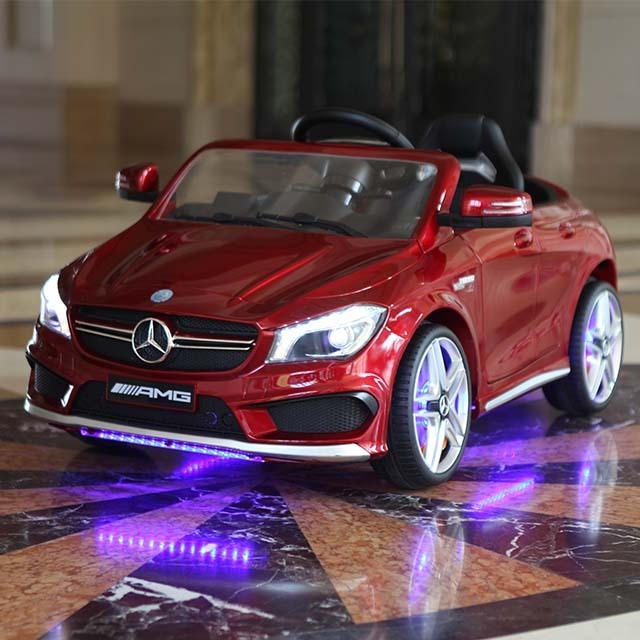 good quality electric car children 12v  Mercedes-Benz CLA45 AMG license baby toys vehicle