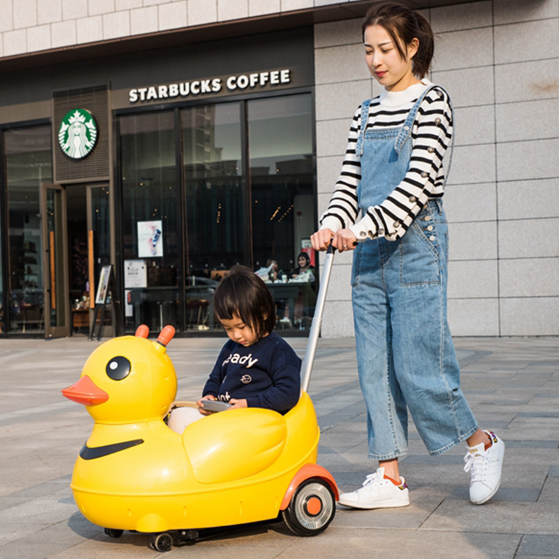 children ride on 12v battery operated duck toy children walking ride on cars baby plush rocking duck toy