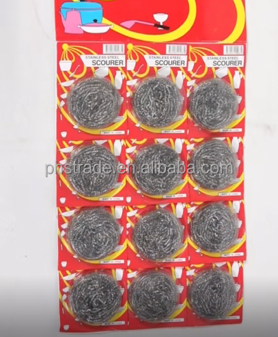 2023 Hot Sale Kitchen Cleaning Stainless Steel Wire Sponge Scourer