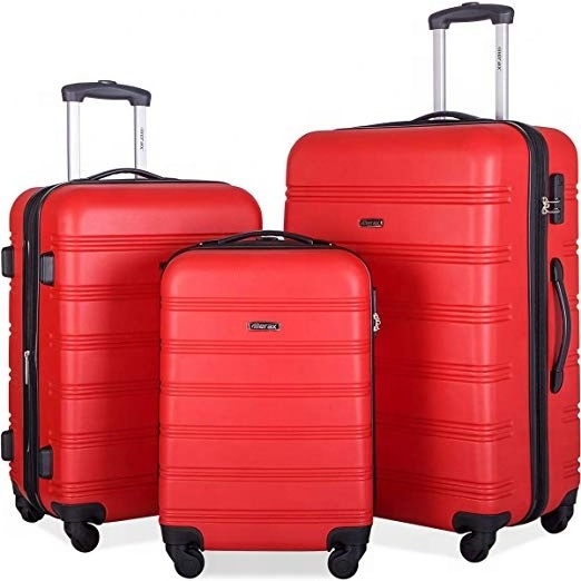 Hot Sell ABS 3 pcs 4 Wheel Hard Shell Travelling Spinner Luggage sets Trolley Bags Travel Luggage for Men and Women