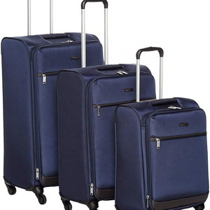 Pinghu Sinotex 3pcs set 20 24 29 inch trolley suitcase roller luggage bag 4 wheels soft Polyester luggage