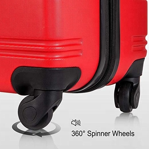 Hot Sell ABS 3 pcs 4 Wheel Hard Shell Travelling Spinner Luggage sets Trolley Bags Travel Luggage for Men and Women