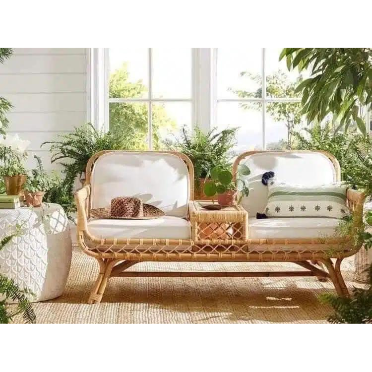 Garden Sofas High Quality Rattan And Wicker Handicraft Furniture Rattan Customized Logo From Vietnam Manufacturer