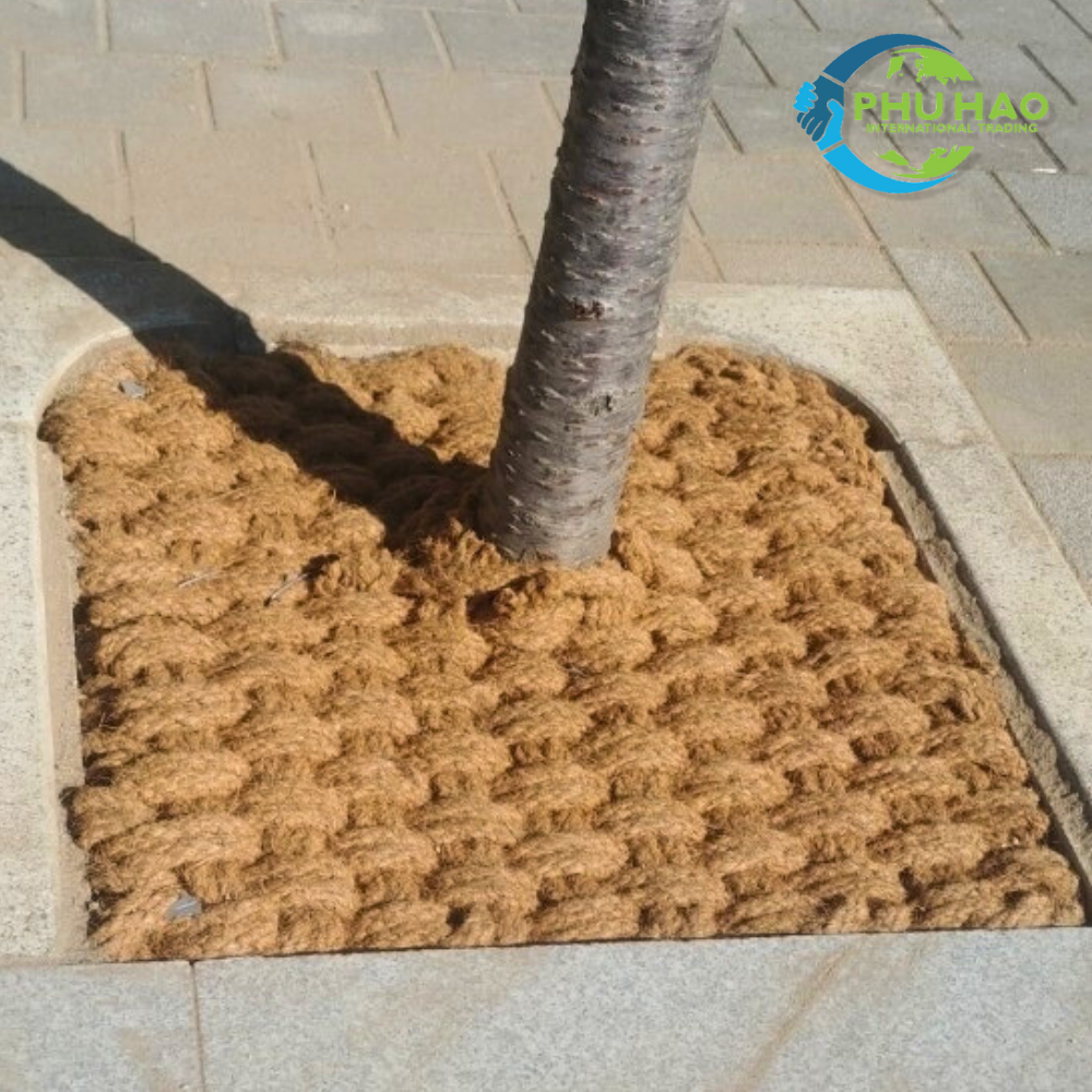 Large Supply PALM MAT / COIR TREE MAT Greenery Guardians: Palm Mat Round/Square Crafted with 100% Coconut Coir