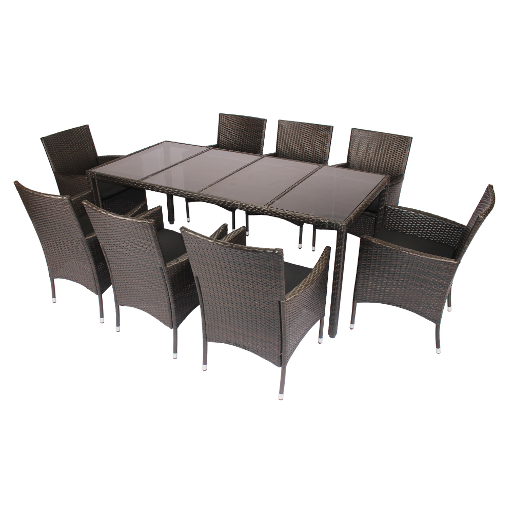 Dining Set-Outdoor Wicker Sofa Set 8 Person Sitting Group Conversation Sofa In The Carton Box Vietnam Manufacture