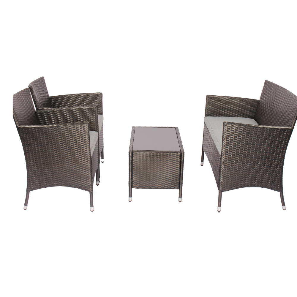 4 Pieces Patio Furniture Set - Rattan Outdoor Table and Chairs Outdoor Indoor Use  Packed In The Carton Box Vietnam Manufacture