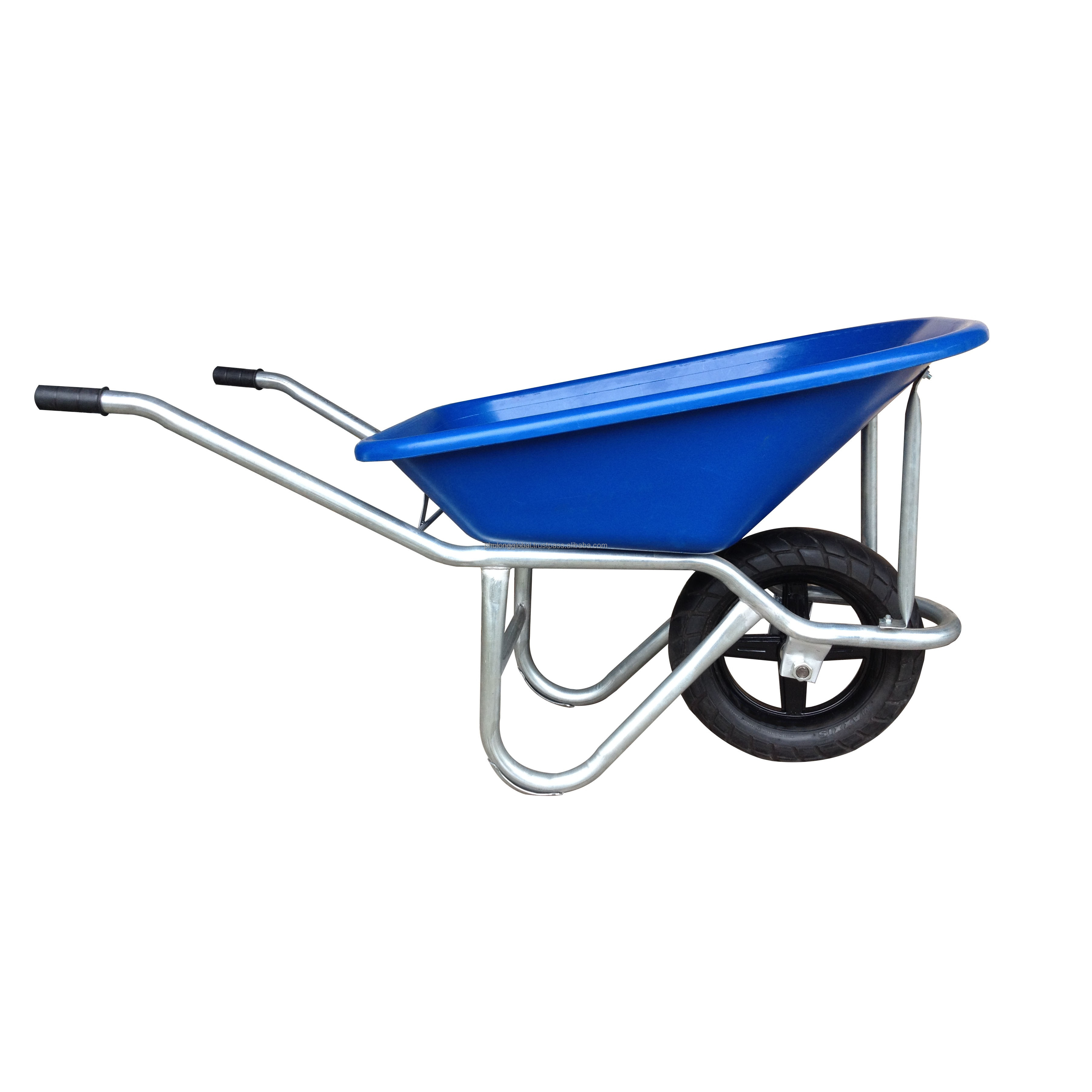 Top Seller Utilizing Strong Pure Plastic Tray or Steel Tray Wheelbarrow Dump Industrial Heavy Duty Wheelbarrows