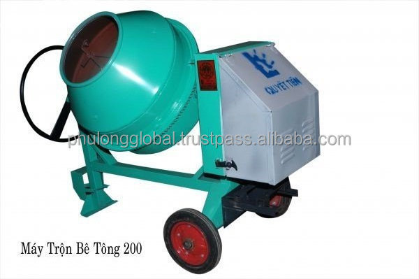 Mini concrete mixer 200 liter Concrete mixers machines mini durable diesel or gasoline engine, drum capacity 200 350 450 liter