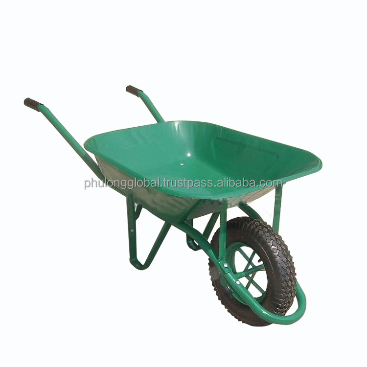 Top Seller Utilizing Strong Pure Plastic Tray or Steel Tray Wheelbarrow Dump Industrial Heavy Duty Wheelbarrows