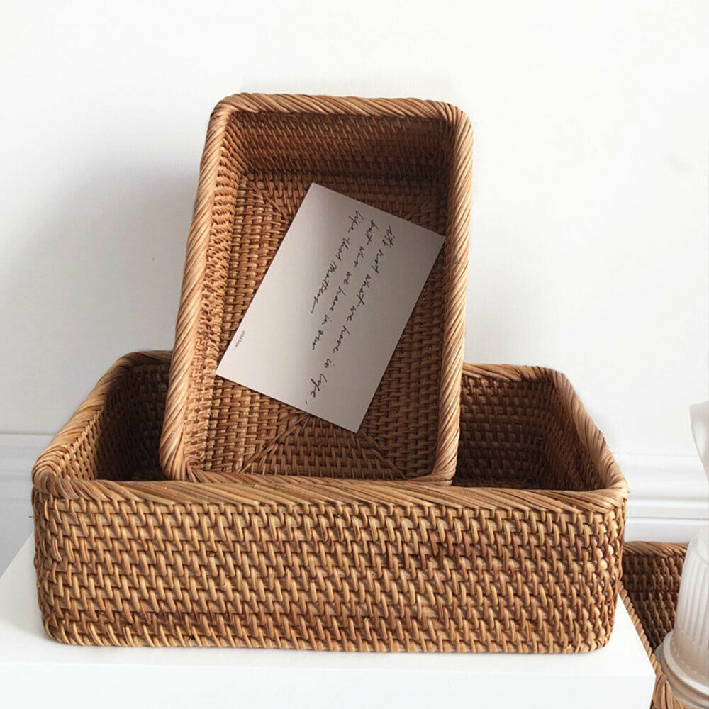 Baskets of woven rattan and wicker baskets Food and fruit containers for handmade utensils made in Vietnam