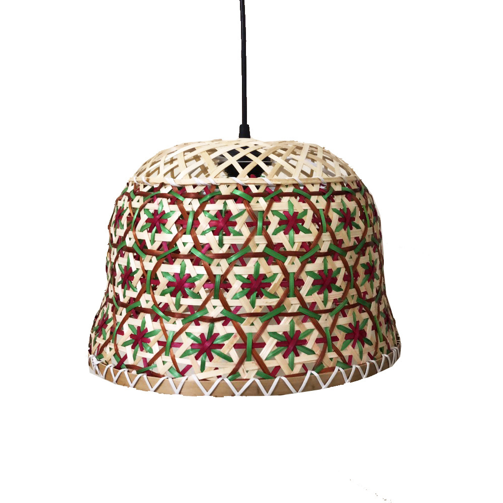 Rattan Hanging Lamps for Bedroom E27 Retro Lamp Bamboo Rattan Lamp Shades Bamboo made in Phuong Duy Crafts Viet Nam