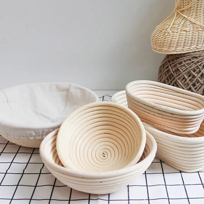 Proofing basket rattan round bread high quality proofing basket from Vietnamese factory