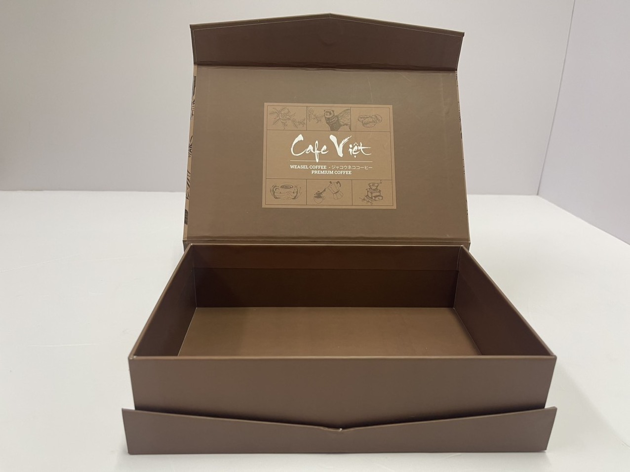 Good Price Cardboard Present Coffee Box Packaging Custom Logo Printed Luxury Rigid Paper Packing Gift Coffee Box