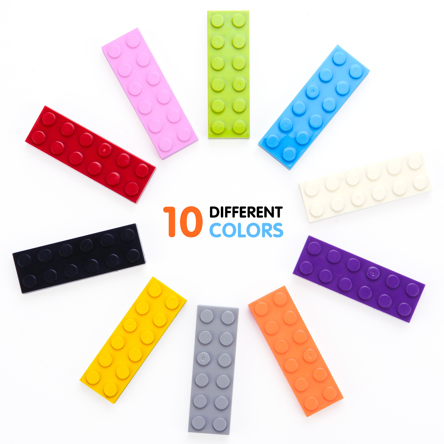 1166Pcs Building Bricks Kit with Wheels, Tires, Axles, Windows and Doors Pieces - Classic Colors - Compatible with blocks