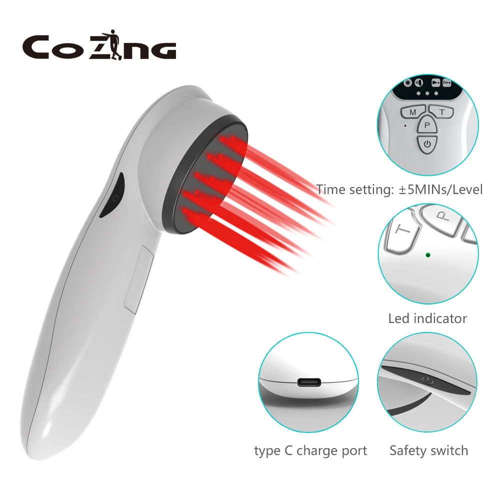 COZING Cold Laser LLLT-808 Red Light Therapy mls Treatment for Rheumatic Pain Relief, Sport Injuries, Arthritis, Wounds healing