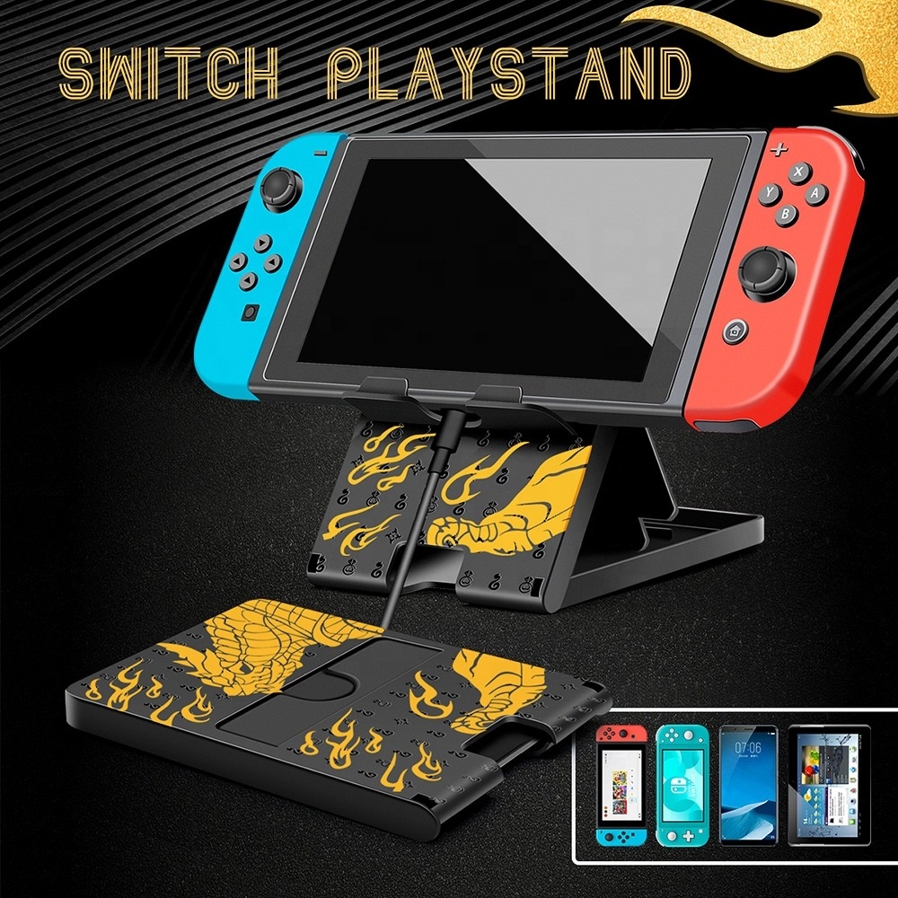 Portable Adjustable Foldable Game accessories Holder Gaming Stand For Nintendo Switch for Switch Oled / Switch Lite Console