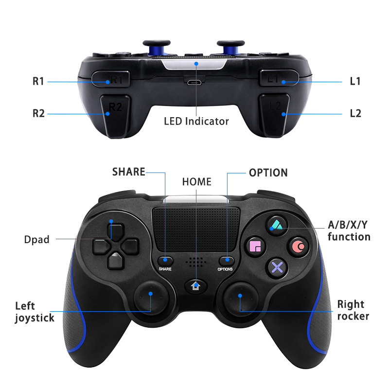 Ps4 Controller High Quality Joystick Compatible With PS3/PS4/PC and Laptop Game Controllers