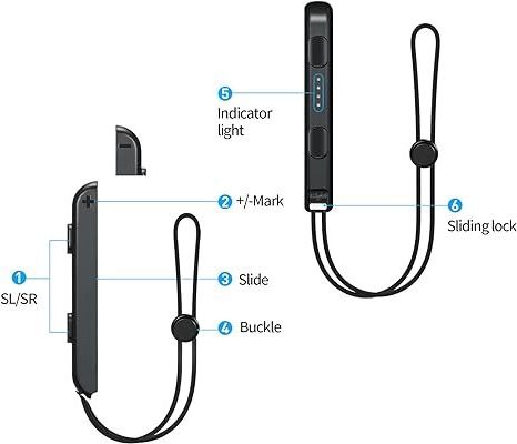 Wrist Strap for Switch Joycon Switch Controller Strap Lanyard Replacement Parts Accessories for Joy Con Controller