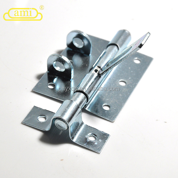 gate latch hardware for exterior door with safe environment