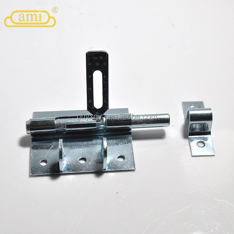 gate latch hardware for exterior door with safe environment